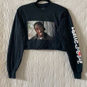 Bio World Tupac Shakur Poetic Justice Cropped Long Sleeve T-Shirt